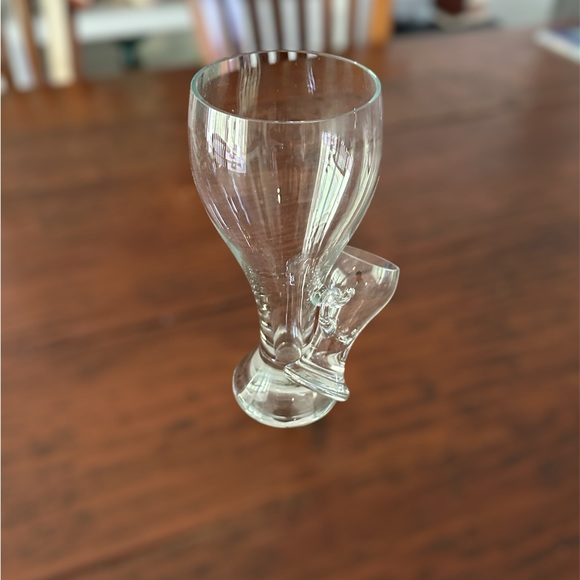 Weighted Bottom 9’ Pilsner Bar Glass W/ Hooked Shot Glass - Picture 1 of 3